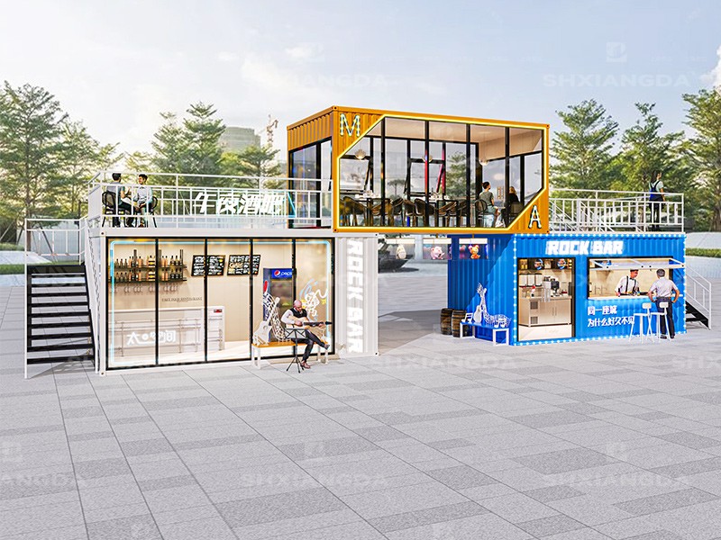 集装箱可移动商业步行街网红烧烤奶茶店售卖亭景区小吃摊