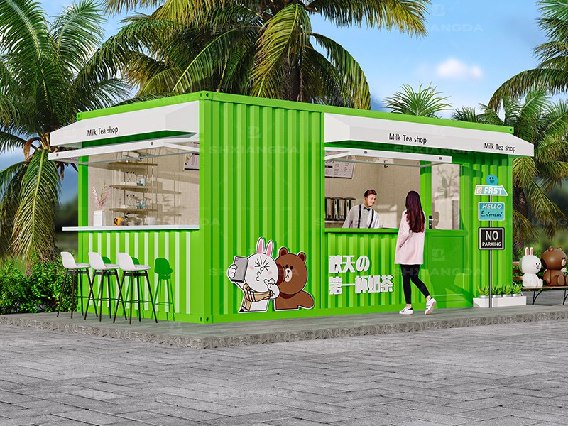 集装箱定制移动房商铺奶茶店饮品店户外商业街景区售卖亭